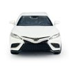 Camry XSE 2022 Model Car 1/36 Scale Diecast Toy Cars Metal Alloy Children’s Die-cast Vehicles, Pull Back Doors Open, Black Rim, Collection for Men, Kids Toys for Boys Gifts, White