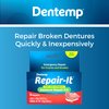 Dentemp Repair Kit - Repair-It Advanced Formula Denture Repair Kit (Pack of 3) - Denture Repair Kit Repairs Broken Dentures - Denture Repair to Mend Cracks & Replace Loose Teeth