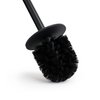 Yew Design - Matte Black Toilet Bowl Brush for Bathroom with Holder - Sleek Design, Sturdy, and Durable