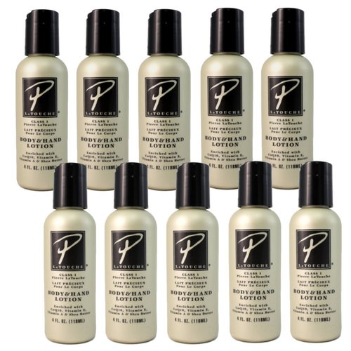 Pierre La Touche Body & Hand Lotion 4 oz. (Pack of 10) No Grease Lotion for Women & Men - Shea Butter Lotion for Dry Skin