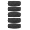 5 Pack Black Extra Coarse Replacement Refill Roller Compatible with Amope Pedi Refills Electronic Foot File