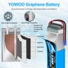 Yowoo 6S RC Lipo Battery 3300mAh 150C 22.2v Graphene Batteries with EC5 Plug for Align Trex 500-550 Goblin 500 Goblin 630 Gaui Helicopter RC Car Boat Truck Heli Airplane Quadcopter