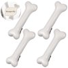 Beaupretty 4 Pieces Halloween White Dog Bone Hair Clips, Artificial Dog Bone Hairpins Alligator Barrettes Halloween Hair Accessories for Women Girls