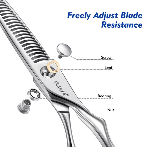 Professional Thinning Shears For Hair Cutting with Sharp Convex Blade, Premium Cobalt Alloy Stainless for High-end Hair Thinning Scissors,Ergonomic Design Barber Shears For Salon and Home Use