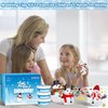 Snowman Crafts for Kids, 10 Pack Christmas Craft DIY Snowman Kit, Build a Snowman Kit Indoor Decorations, Creative Kids Air Dry Modeling Clay, Snowman Making Kit Toys Activities Party Supplies
