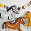 4PCS Giant Horse Balloon Horse Shaped Aluminum Foil Balloon for Horse Themed Party Balloons gallant Horse Balloon Cowboy Birthday Party Decorations Supplies