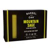 Barrel and Oak - Exfoliating Bar Soap, Men's Soap Bar, Natural Exfoliator, Deep Cleans Pores & Removes Dead Skin, Palm Oil (Mountain Sage, 6 oz)