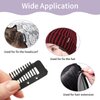 12Pack Chunni Clips Chunni Dupatta Clips with Safety Pins 10-Teeth Stainless Steel Strong Hair Clip Invisible Wig Hair Extension Clip Chunni Hairpiece Clips for Women (Black)