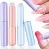 Soft Silicone Ombre Nail Brush Set Portable Nail Art Brushes Silicone Nail Tools Chrome Powder Pigment Nail Brushes for Nail Art Tools Fingertip Nail Art Brush Women Concealer Lip Brush Makeup Brushes