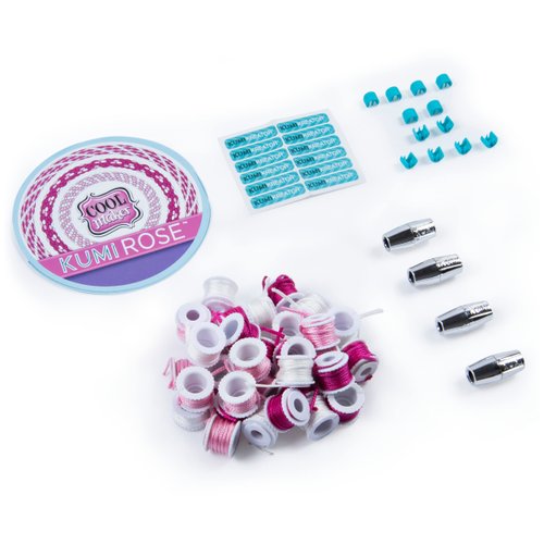 Cool Maker, KumiKreator Rose Mini Fashion Pack Refill, Friendship Bracelet Activity Kit