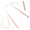 Stainless Steel Tongue Cleaner 3Pcs Tongue Scraper Reusable Tongue Cleaner with Travel Case Stainless Steel Tongue Cleaning Brush Beauty Tools for Dental Oral Care Pink Stuff Cleaner Paste
