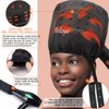 Bonnet Hair Dryer - Boloye Soft Bonnet Hood Hair Dryer Attachment with Heat Protector Headband to Reduces Heat Around Ears - Used for Curl, Hair Styling, Deep Conditioning and Hair Drying (Black)