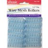 Annie Wire Mesh Rollers #1021, 12 Count Blue X-Small 1/2 Inch