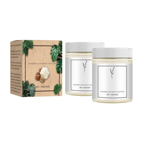 KAVLEE Neuropathy Cream, Magnesium Body Butter,Magnesium Cream for Neuropathy, Deeply Moisturizes Skin, Keep Soft Smooth, Suitable for All Skin Types 114g/2pcs