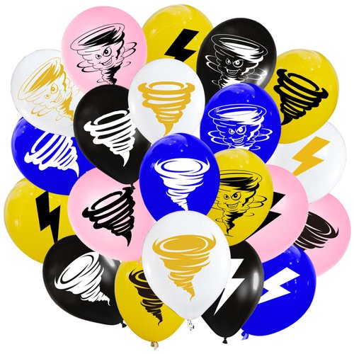 ATSMOICY 50 Pieces Tornado Balloon Weather Themed Baby Shower Birthday Party Supplies Decorations...
