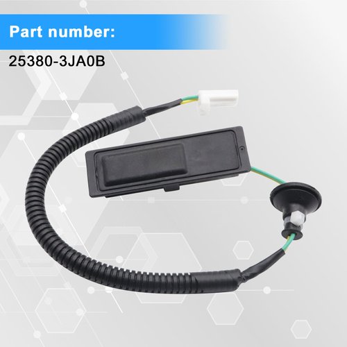 GXARTS 25380-3JA0B Hatch Button Trunk Latch fit for Nissan Pathfinder 2013 2014 2015 2016 2017 2018 2019 2020 Rear Liftgate Tailgate Trunk Lid Open Release Switch Button 253803JA0B