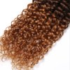 Kinky Curly Bundles Human Hair #4 Bundles Ombre Brown Human Hair Bundles 18 20 22 inch 3 Tone Brown and Black Kinky Curly Bundle Human Hair Extensions