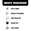 Inkbox Temporary Tattoos, Semi-Permanent Tattoo, One Premium Easy Long Lasting, Water-Resistant Temp Tattoo with For Now Ink - Lasts 1-2 Weeks, Leaf Tattoo, Lauro, 2 x 2 in