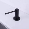TUTEW Built in Sink Soap Dispenser, Kitchen Sink Soap Dispenser, Lotion Dispenser for Kitchen Sink, Matte Black Stainless Steel Pump Head,Sink Soap Dispenser with 17OZ Bottle
