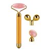 3-IN-1 Electric Jade Roller 3D Roller Facial Roller & Face Massager,Gold