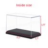 Tingacraft Small Display Case (3.3 x 1.5 x 1.9 inch) for 1/64 Model Car Acrylic Clear Box for Golfball