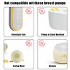 8pcs Silicone Membrane Replacement for Medela, BPA Free Breast Pump Parts Spare Hand Accessories for Manual and Electric Style Valves Breast Pump Kit (White)