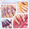 Lavender Violets 36 Colors Dip Powder Nail Kit Starter Quick Drying Dipping Powder Color Set for Home Salon Nail Art Designs M951