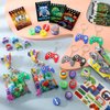 Sayglossy 171 Pcs Video Game Party Favors Set Includes Gift Bags Pencils Notebook Sharpener Slap Bracelets Rings Keychains Tattoo Gaming Stickers Stamper Gamer Party Favors for Kids Gamer Birthday