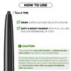 THESAEM Eco Soul Powerproof Super Slim Eyeliner - Smudge Proof Gel Eyeliner - Micro Precision Tip (2mm) - Highly Pigmented & Long-lasting Eye Makeup Glides on Smoothly, 0.1g (BR01 Thrill Brown)