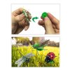 JOLLY SWEETS Pretend Insect Bug Figures Toys Set, Finger Ring Bug, Magnifying Glass, Dragonfly, Butterfly, Grasshopper, Bee, Ladybird, Cicada, Realistic Pretend Play Toys 6 Pcs..