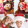 CHARLENT Glitter Christmas Tattoos for Kids Party Supplies - 12 Sheets Christmas Tattoos for Kids Christmas Xmas Party Favors, Stocking Stuffer, Christmas Eve Gift