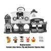 Replacement Parts for Fisher-Price Little People Caring for Animals Farm Playset - GLT78 ~ Replacement Pack of 5 Figures ~ Farmer, Cow, Horse, Pig and Rooster