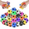 20 Pack Mini Stress Balls Set Fidget Toys for Adults, Colorful Soccer Squishy Squeeze Stress Relief Ball, Party Favors Bags Gifts