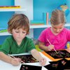 10x7inch Black Scratch Off Paper Set,50Pcs Magic Art Craft Supplies Kits for Kids Girls Boys Scratch Notes Sheet Doodle Pad for Fun DIY Gift
