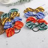 2PCS Wizard Stripe Hair Ties Women Costume Accessories Magical Knotted Hair Bow Halloween Party Decorations Green for Harry