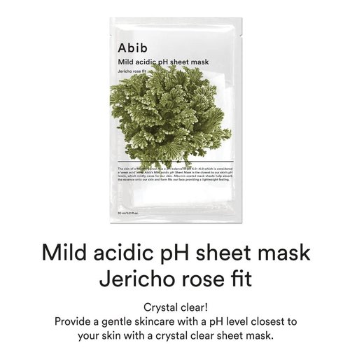 Abib Mild Acidic Ph Sheet Mask Jericho Rose Fit 10 Sheets I Nourishing Facial Mask