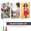 Toyvian Plastic Stadium Horns 2pcs Collapsible Trumpet Blow Horn Noise Makers Cheering Props for Sports Events Parties Competitions