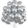 PartyWoo Metallic Silver Balloons, 50 pcs 12 Inch Silver Metallic Balloons, Silver Balloons for Balloon Garland or Arch as Wedding Decorations, Birthday Decorations, Party Decorations, Silver-G102