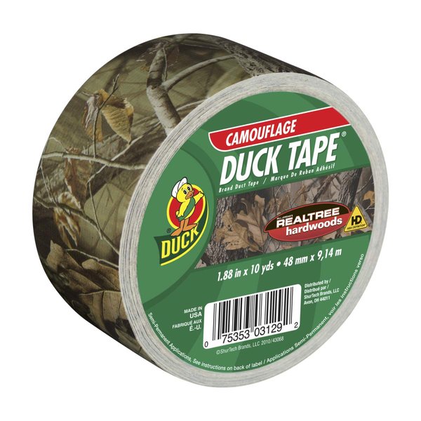 Duck Brand 1409574 Printed Duct Tape, 1.88 Inches x 10 Yards, Realtree Camouflage