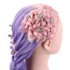 Stancia 24’’-26’’ Doll Head for Hair Styling, Mannequin Head for Practicing Braiding, Synthetic Fiber Hair, Hair Styling Mannequin Head with Hair, Manikin Cosmetology Doll Head (Table Clamp Included)