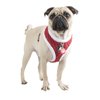 Puppia Blitzen Dog Harness Over-The-Head Warm Winter Christmas Holiday Harness Adjustable Chest for Small and Medium Dog, Red, Medium