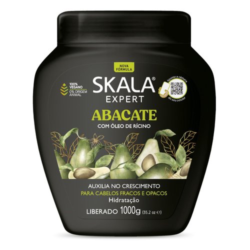 SKALA Avocado Hair Cream Hair Treatment Conditioning (1000g) - Imported from Brazil