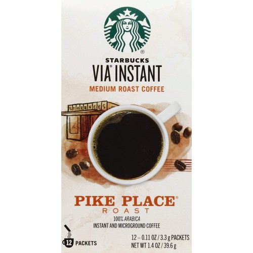 Starbucks Pike Place Roast Via Instant Coffee - 48 Packets