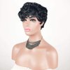 AIWEISE Short Wigs Pixie Cut Wig Short Curly Wigs for Black Women Natural Black Curly Pixie Wig Glueless Short Black Synthetic Hair Wigs Pixie Cut Wigs for Black Women
