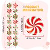 12 Pack Christmas Theme Party Decorations Christmas Candy Hanging Swirl Peppermint Candy Paper Cutouts Party Ceiling for Christmas Candy Gingerbread Man Home Ceiling Decoration supplies Favors