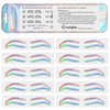 Airbrush Brows Shaping Guides Stickers, Rainbrow Eyebrow Tint Tape Stencils with High Arch/Medium Arch/Flat Brow Options (B-10Pairs per bag)