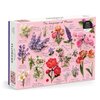 Galison Language of Flowers – 1000 Piece Puzzle Featuring A Glossary of Spring and Summer Blooms with Attributed Meanings