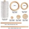Hdviai 121Pcs Macrame Kit, Macrame Supplies 3mm x 109Yards Macrame Cord for Macrame Kits for Adults Beginners, with Accessories Like 100Pcs Beads and 10Pcs Wooden Rings for Macrame Plant Hanger Kit