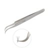 Individual Eyelash Tweezers - FEITA Professional Stainless Steel Curved Tweezer Precision for 3D Volume Eyelash Extension (1 Pc)