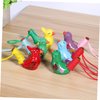 Bird Whistle 6PCS Ceramic Bird Whistles, Bird Water Whistles with Lanyards, Bird Noise Makers, Funny Bath Musical, Drawing Warbler Song Ceramic Whistles for Kids Party Favors